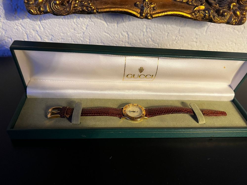 Gucci Damen Uhr 3000.2.L Vintage Gold mit Box
