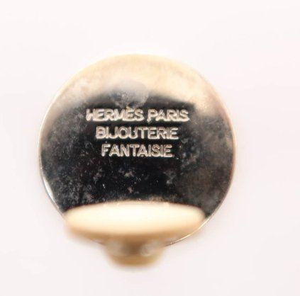 Hermès Paris Clip-Ohrringe in Silberoptik