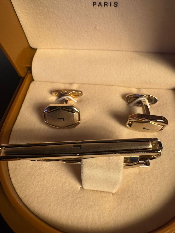 Lancel Paris Manschettenknöpfe und Krawattennadel