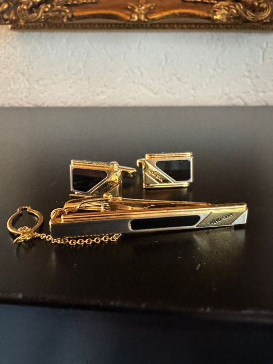 Nino Riva Krawattenklammer & Manschettenknöpfe Set