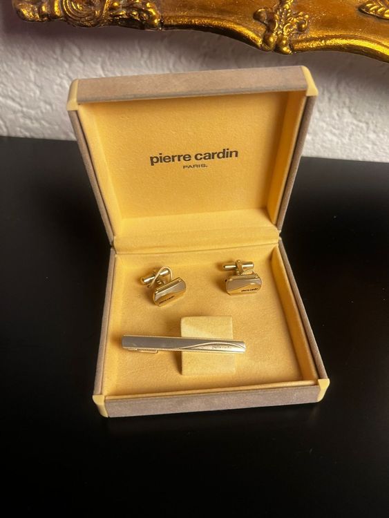 PIERRE CARDIN – Manschettenknöpfe + Krawattenklammer