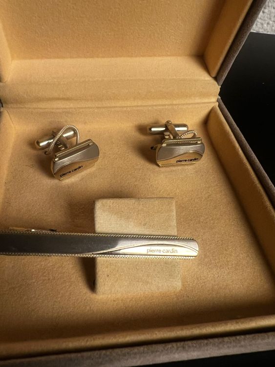 PIERRE CARDIN – Manschettenknöpfe + Krawattenklammer