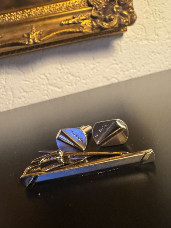 Pierre Cardin Set Manschettenknöpfe + Krawattenklammer