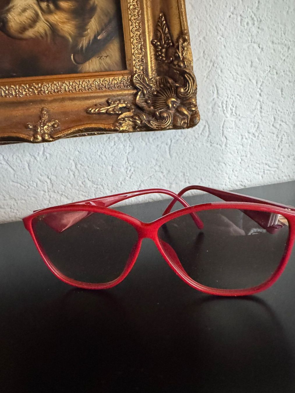 Rote Vienna Line Brille - Vintage Look - Sehr Schön