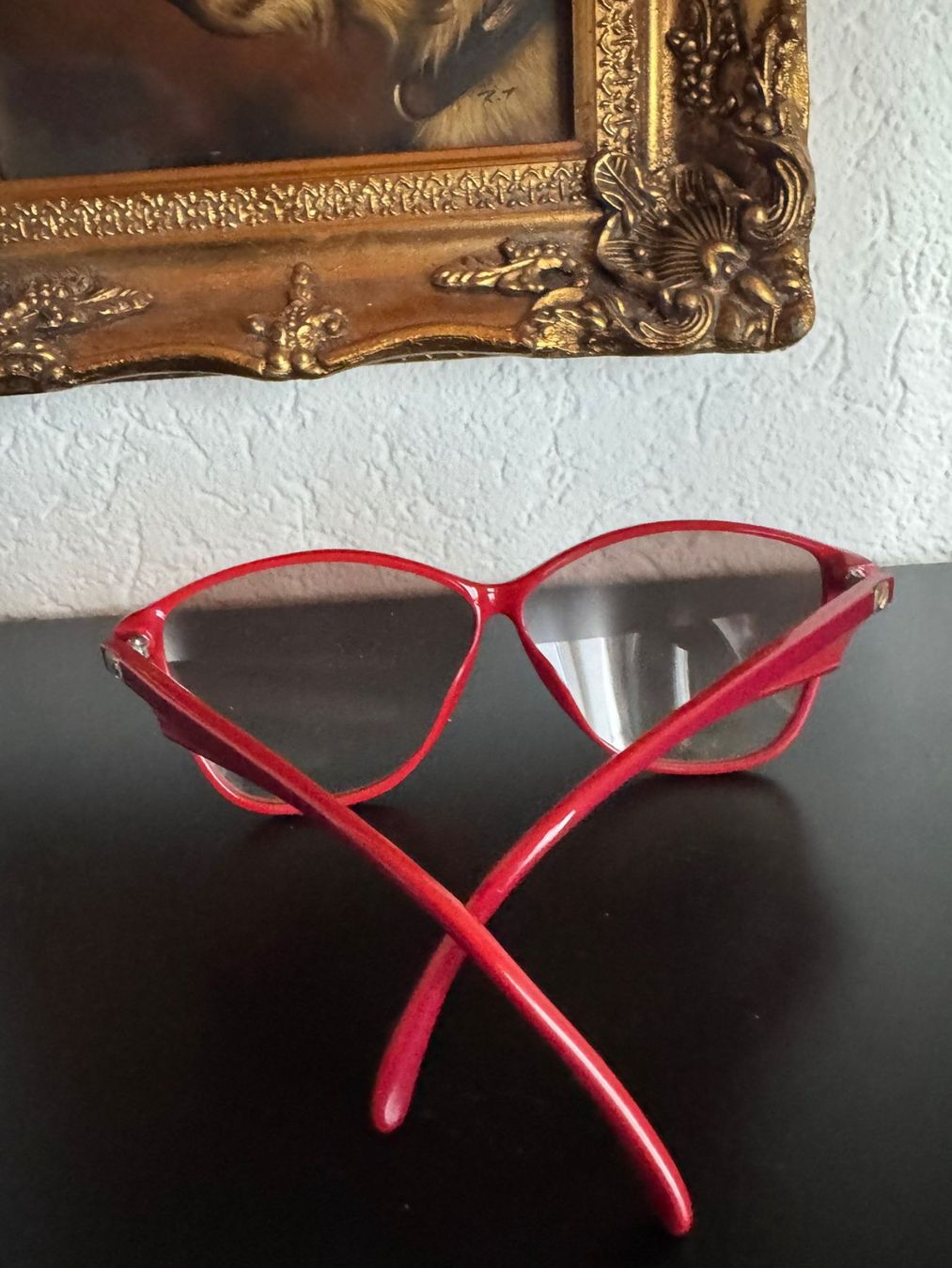 Rote Vienna Line Brille - Vintage Look - Sehr Schön