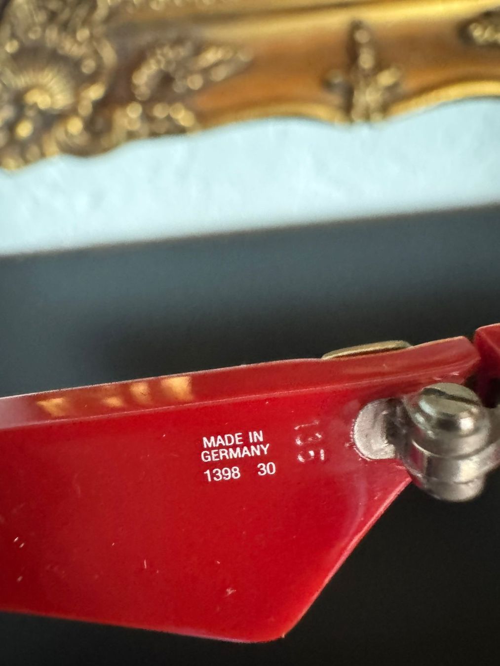 Rote Vienna Line Brille - Vintage Look - Sehr Schön