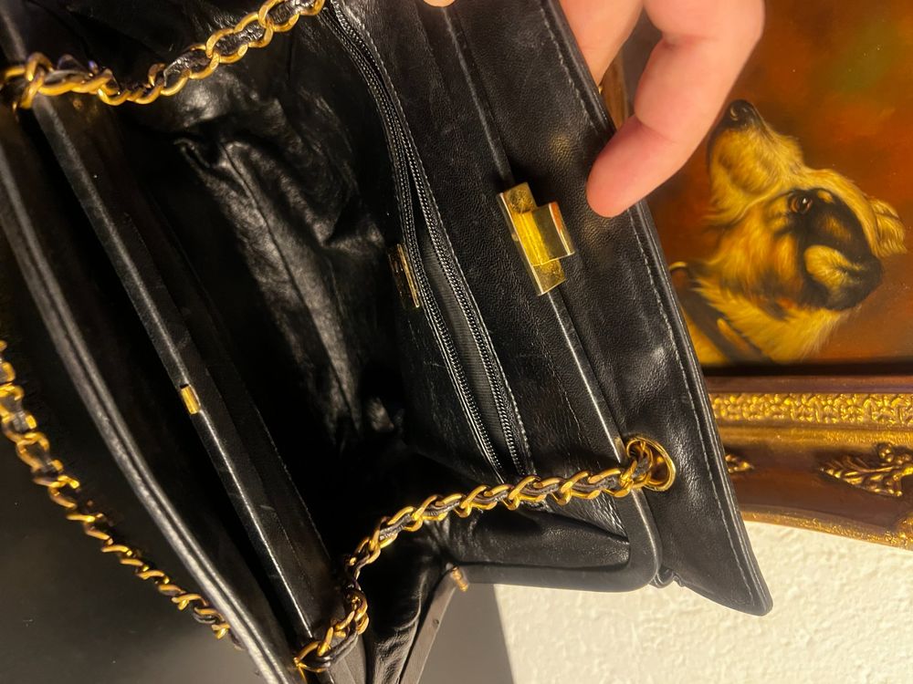 Vintage Lederhandtasche – evtl. Laura Biagiotti