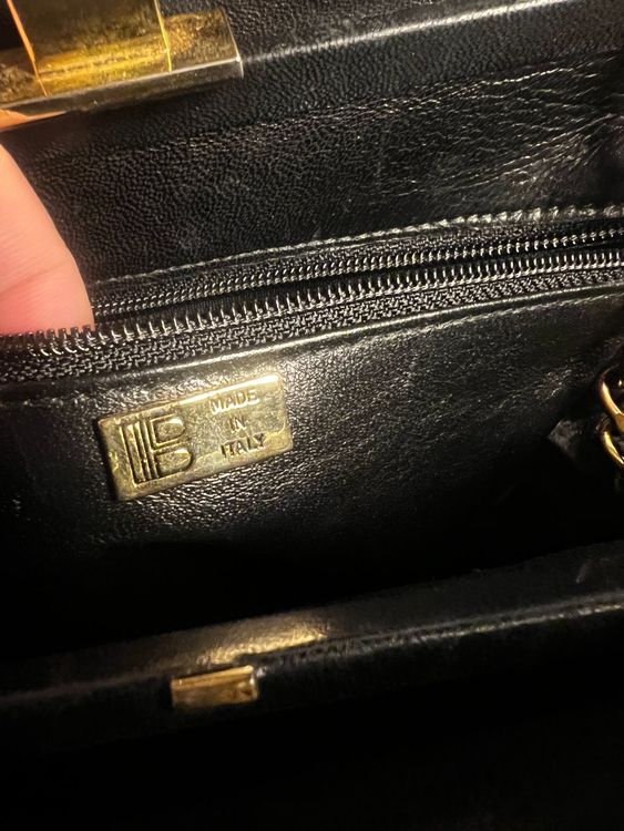 Vintage Lederhandtasche – evtl. Laura Biagiotti
