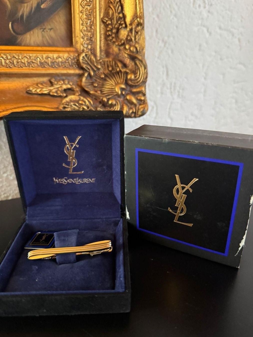 Yves Saint Laurent Krawattennadel mit Etui
